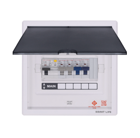 ชุดตู้คอนซูมเมอร์ 4 ช่อง เบรคเกอร์กันดูด 32 แอมป์ เซฟ-ที-คัท สมาร์ท รุ่น F2_0